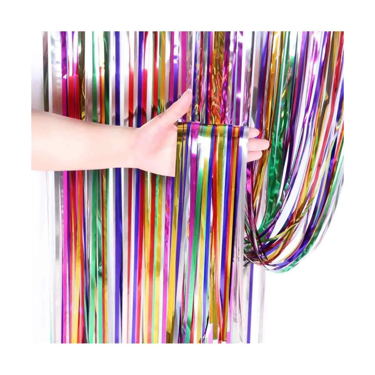 Cortina de Papel Metalizado